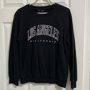 Sweatshirt! XS, black, crewneck